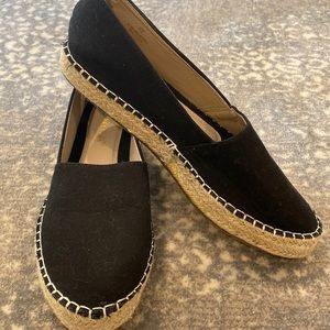 LILIANA ESPADRILLES BLACK CANVAS NWOT